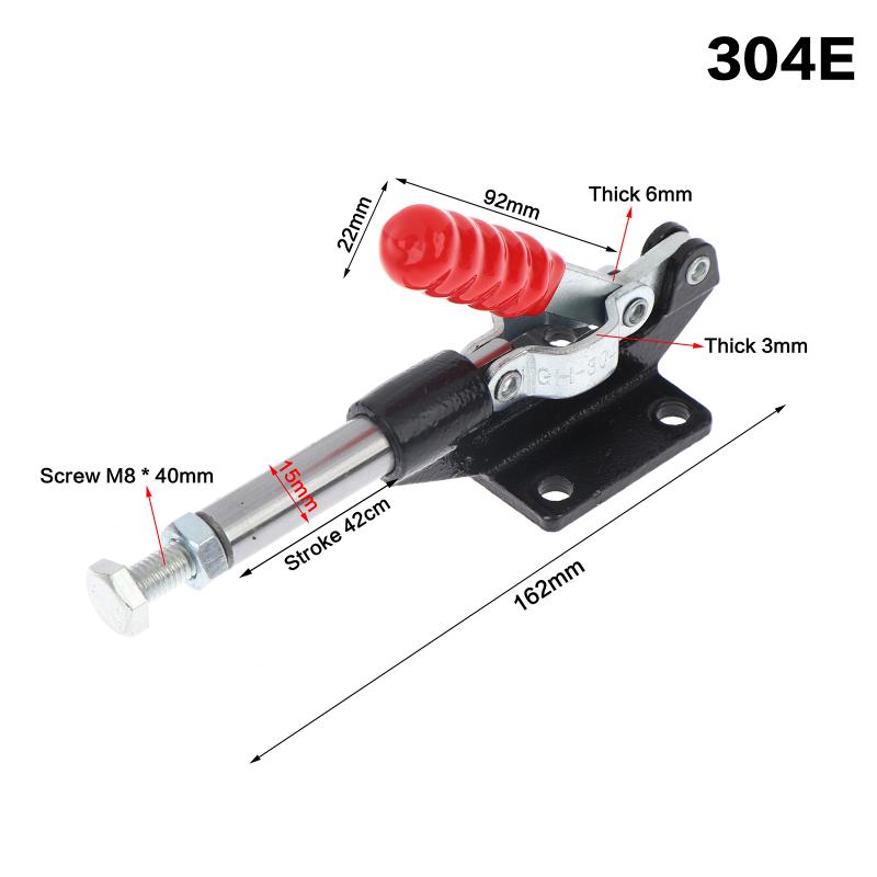 Heavy Duty Push Pull Toggle Clamp Push-Pull Woodworking Clamp Non-Slip Handble Quick Release Clamp For Woodworking Jigs Fixtures