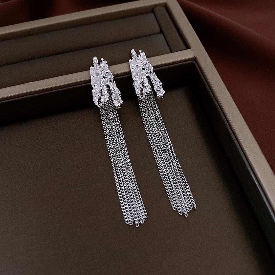 

Вишукані сережки-квіти Срібна Голка з діамантами