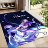 Custom Name Rainbow Fox Adventure Carpet Rug Customizable Soft Washable Anti-Slip Home Living Room Sofa Mats Personalized Rug. 0909161