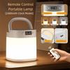Dimmable Bedside Lamp Remote Control Reading Table Lamp Eye Protection Clock  Desktop