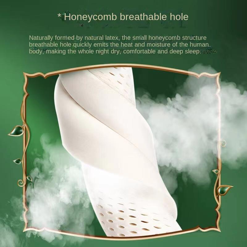 Orthopedic Latex Pillow Thailand Pure Natural Massage Memory Ergonomic Cervical Neck Pain Pillows For Sleeping For Bedroom