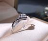 Simple Ring, European and American Super Flash Diamond Carat Eight Hearts Eight Arrows Zircon Engagement Ring Woman