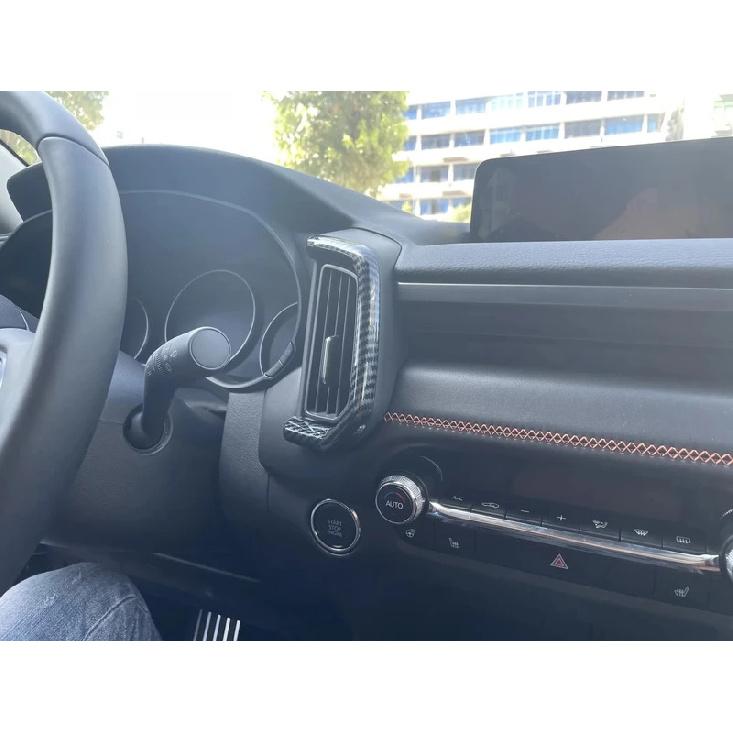 For Mazda CX-50 CX50   2024 Rear AC Outlet Frame Sticker Front Dashboard Air Vent Trims Cover Trims ABS Car Accessories