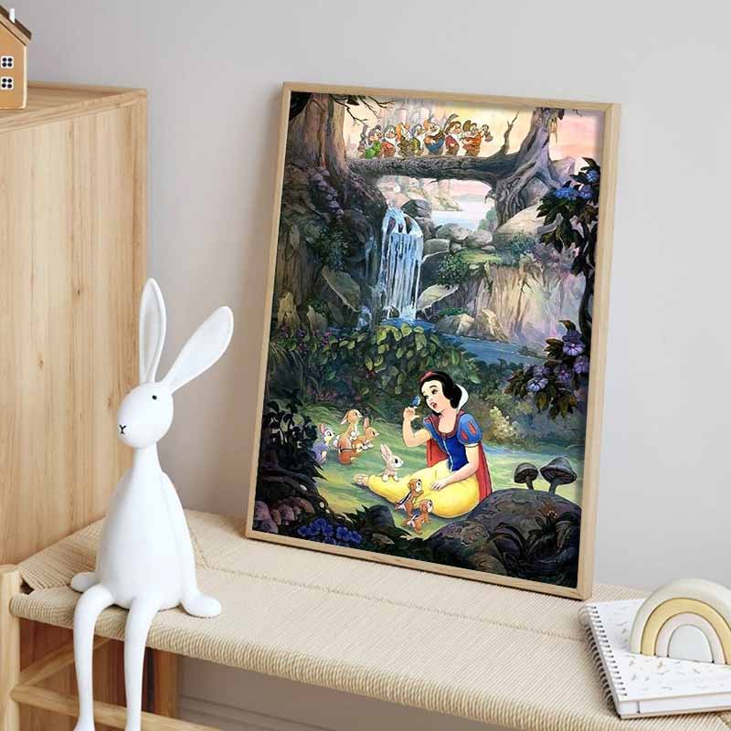 Disney Diamond Painting Snow White Classic Scene Decorative Painting Mosaic Craft Hobby DIY Gift Home Decoration Embroidery