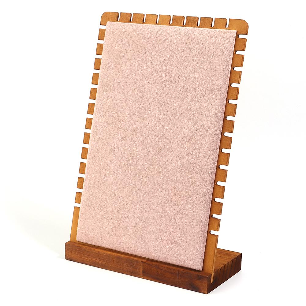1pc Pine Wood Jewelry Display Stand Wooden Vertical Necklace Show Rack For Jewelry Display Prop Bracelet Necklace Storage Holder