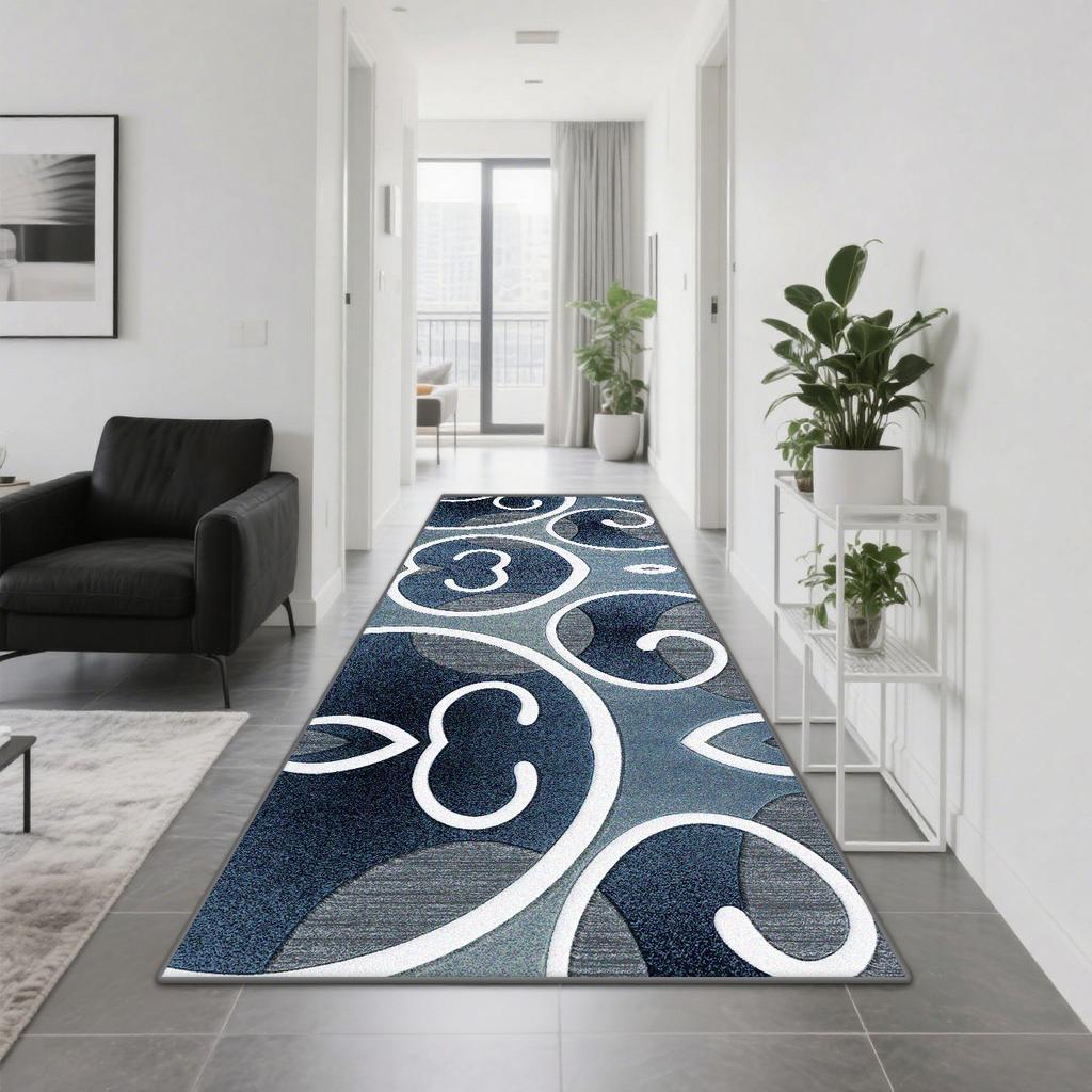 Modern Geometric Corridor Carpet Home Decoration Abstract Living Room Long Runner Rugs Bedroom Kitchen Aisle Easy Clean Foot Mat
