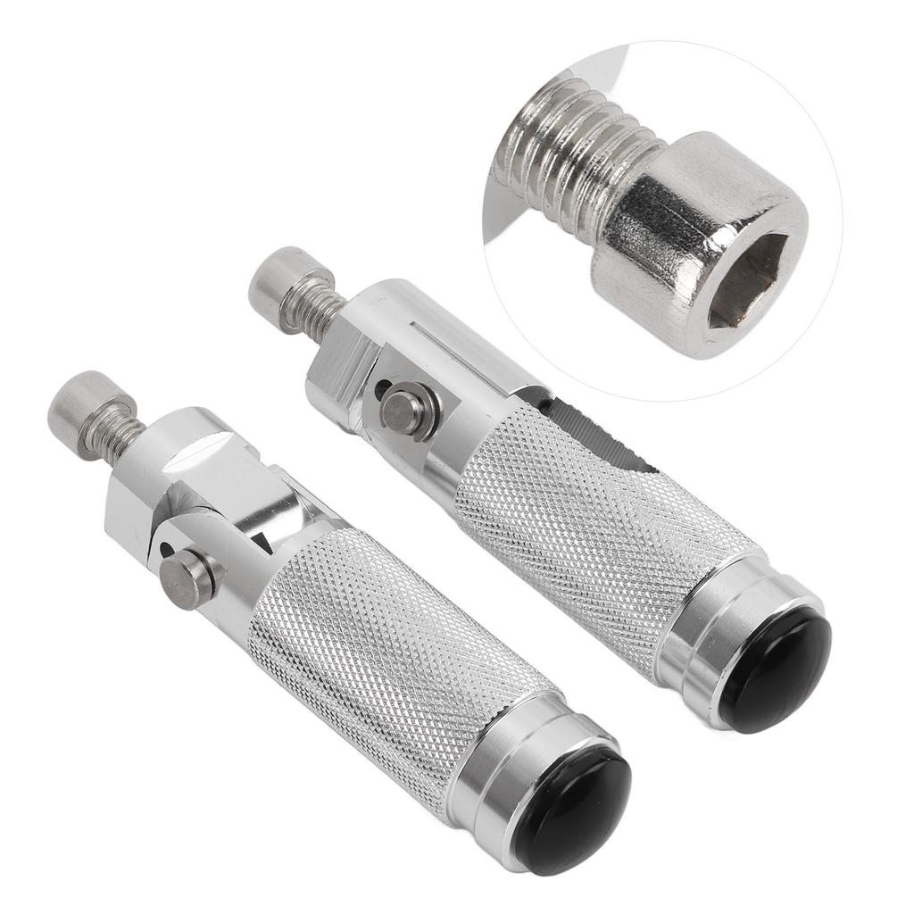 Motorcycle Folding Aluminum Alloy Foot Rest Pedal Replacement Footrest
