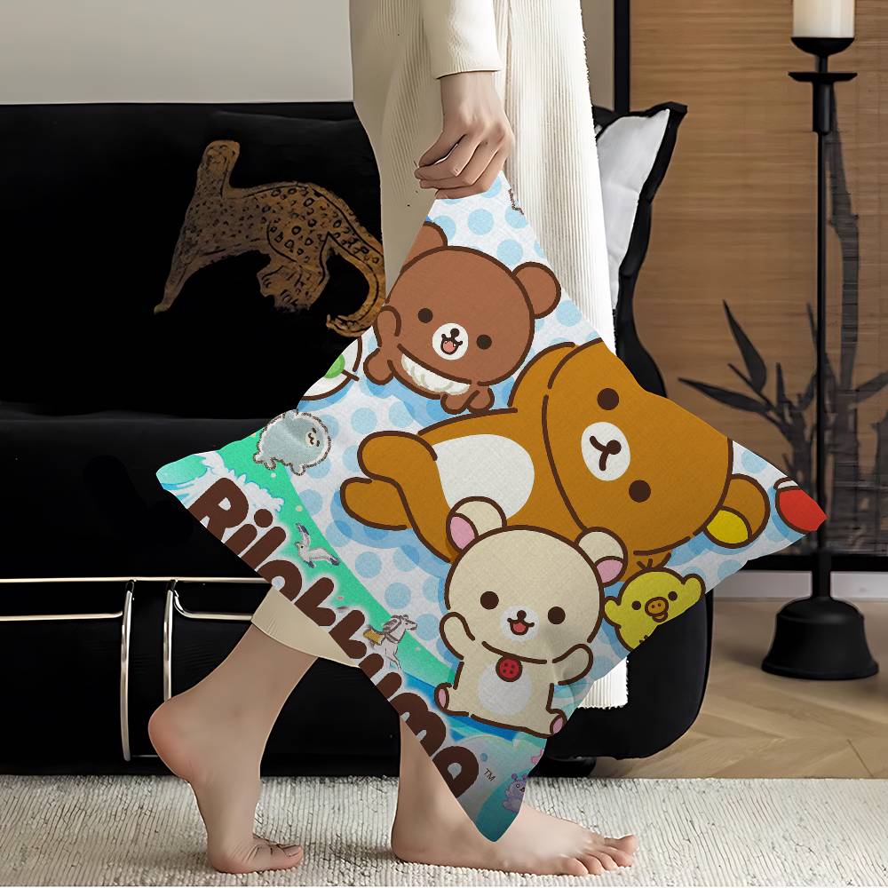 Anime Cute Cartoon R-Rilakkuma Lucky Dragon Pillow Cover Sofa Cushion Cover Home Room Decoration Children Gift