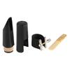Clarinet Mouthpiece Kit with Ligature Reed Plastic Cap Black Musical Instrument Accessory