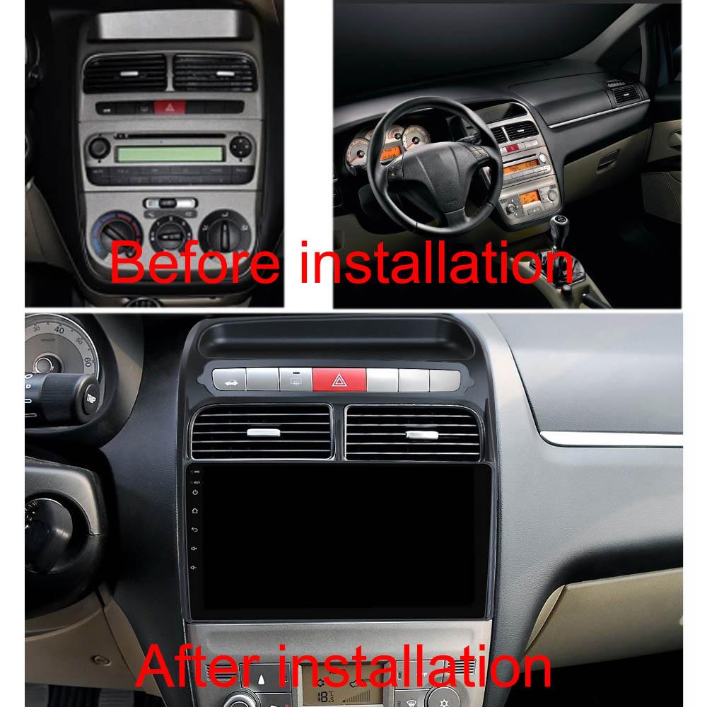 9'' Android 10.0 Car Radio Stereo GPS Wifi FM For Fiat Linea 2007 2012