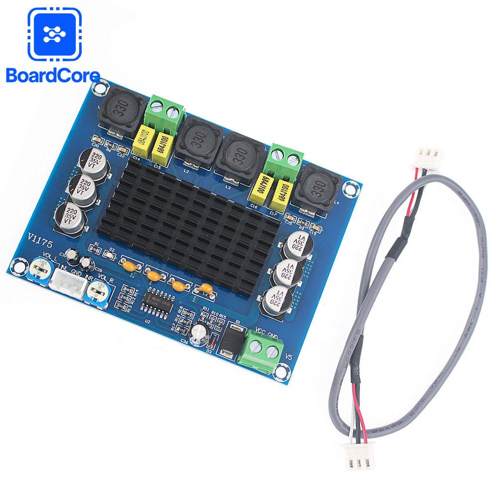 XH-M543 TPA3116D2 Class D Amplifier Board Module 2x120W Stereo Digital Audio Power Dual Channel Amplifier for Home Speaker DIY