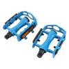 2 X Aluminium Alloy Bicycle Pedals Cycling Pedals Mountain Bike Platform Pedals (blue)