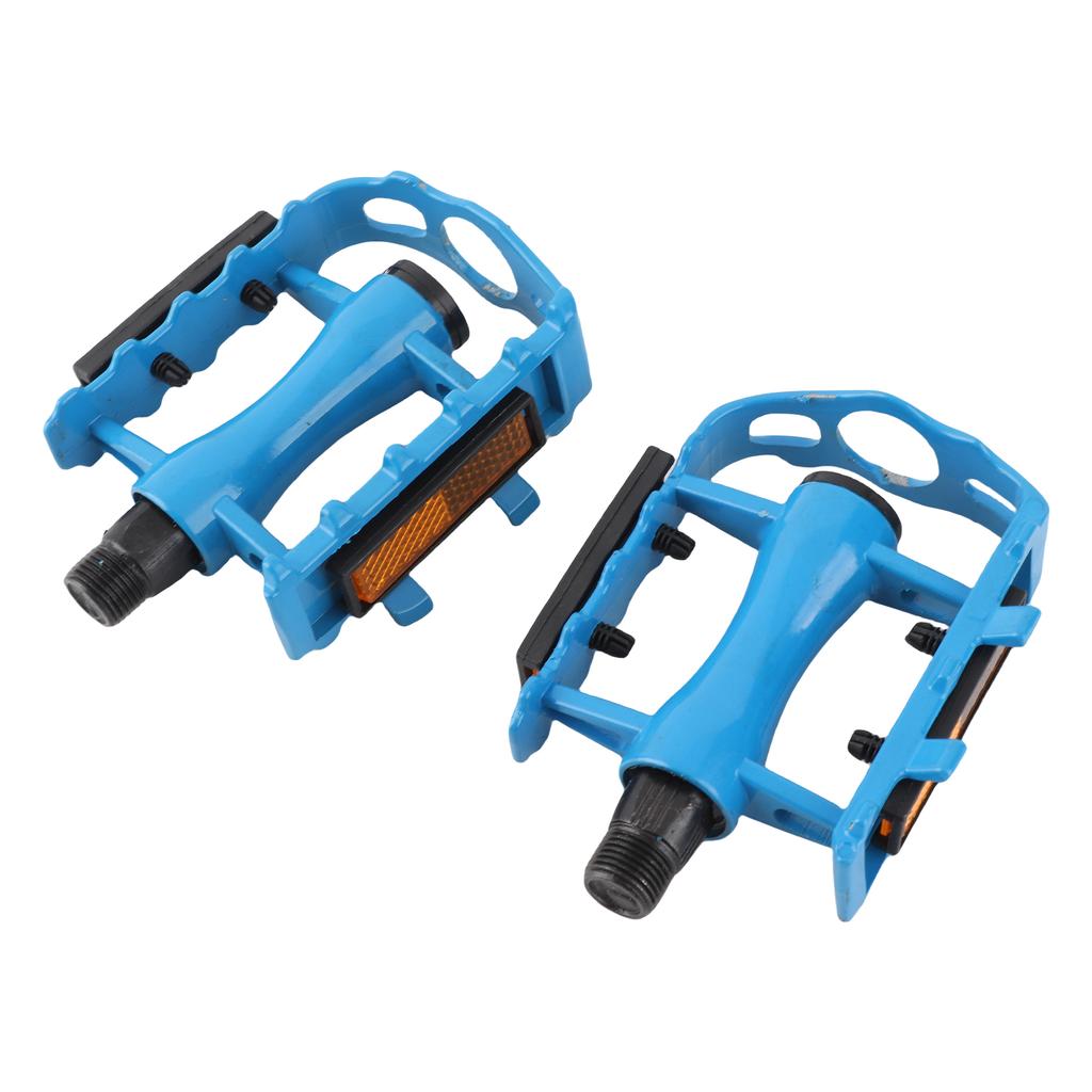 2 X Aluminium Alloy Bicycle Pedals Cycling Pedals Mountain Bike Platform Pedals (blue)