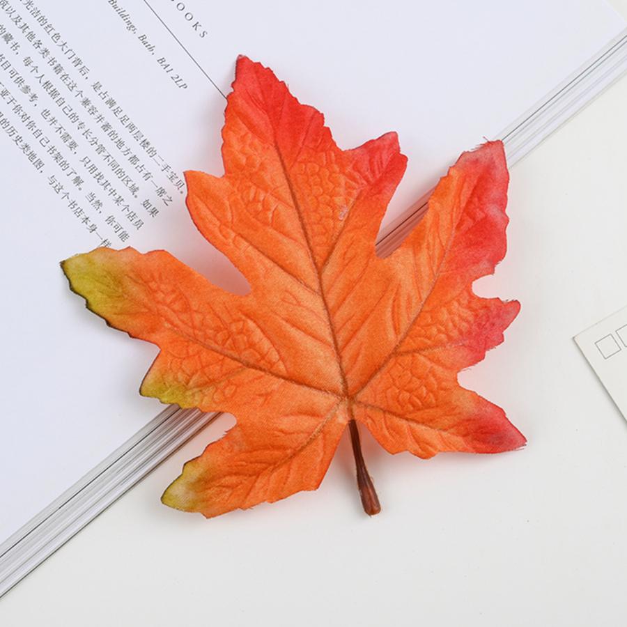 High Quality Maple Leaves Halloween Festival Party Decor Autumn Home Wall Ornaments Stage Wedding Scrapbooking Artificial Plants