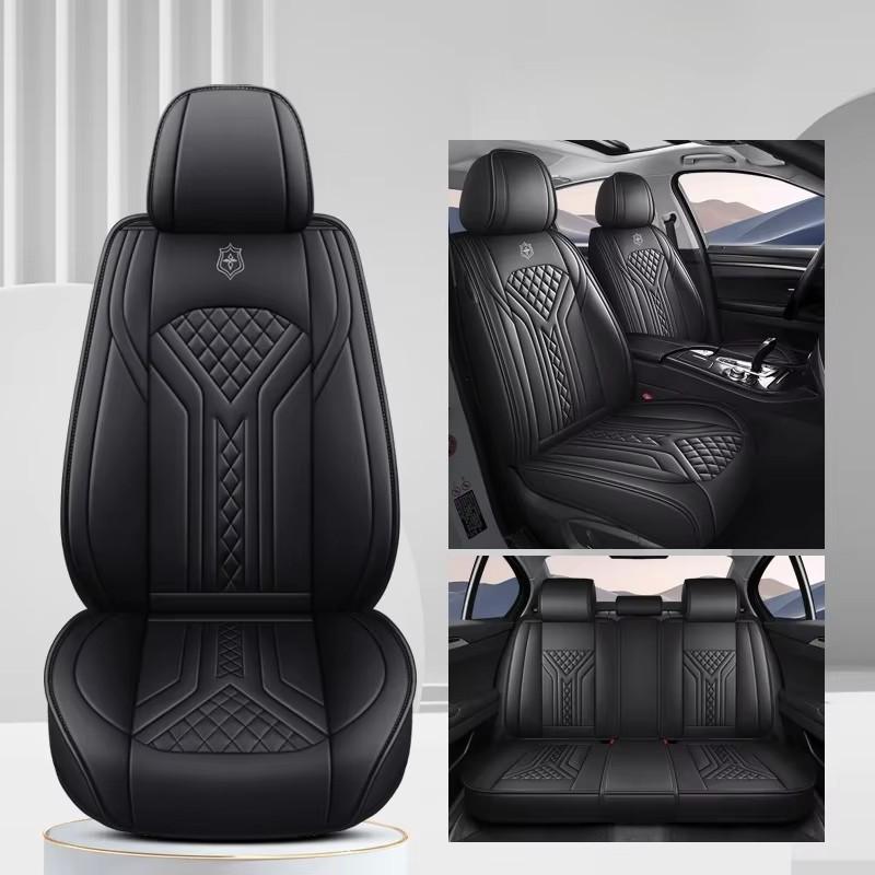 PU Perforated Leather 5-Seat Full Set Car Seat Covers – Simple & Stylish Universal Fit, Comfortable & Durable for All Seasons