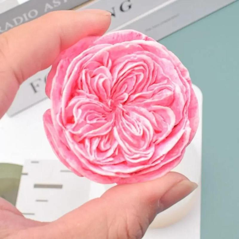 Flower Rose Silicone Candle Mold 3D Buttercup Flower Aromatherapy Gypsum Chocolate Gypsum Soap Ice Cube Moud Wedding Wholesale