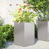 VidaXL Planters 2 Pcs Hexagon 46x40x45 Cm Stainless Steel, Flower Planter, Patio Planter, Planter 851117