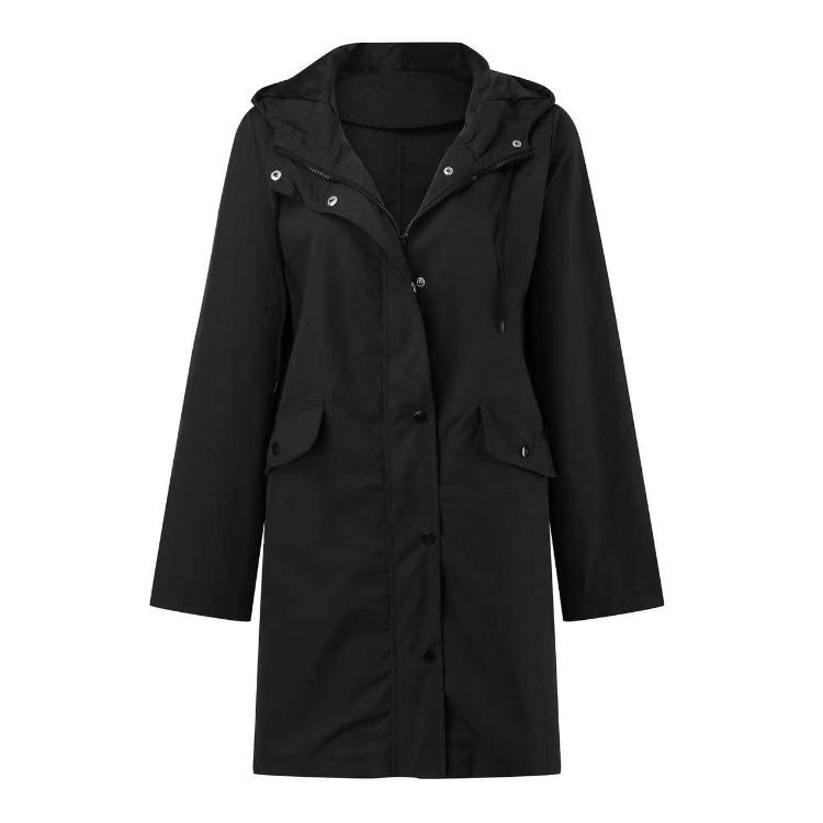 Herbst Winter Windbreaker Damen Mittellanger Trenchcoat 7 Farben 6 Größen Outdoor-Aktivitäten