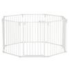 Puppy Playpen 8-Piece, Foldable 60 X 76 Cm Puppy Play Pen with Door, Dog Gate for Small, Medium-Sized Dogs, Enclosure for Door, Fireplace, Stairs