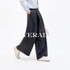 YERAD Women's Tie-Waist Wide-Leg Trousers
