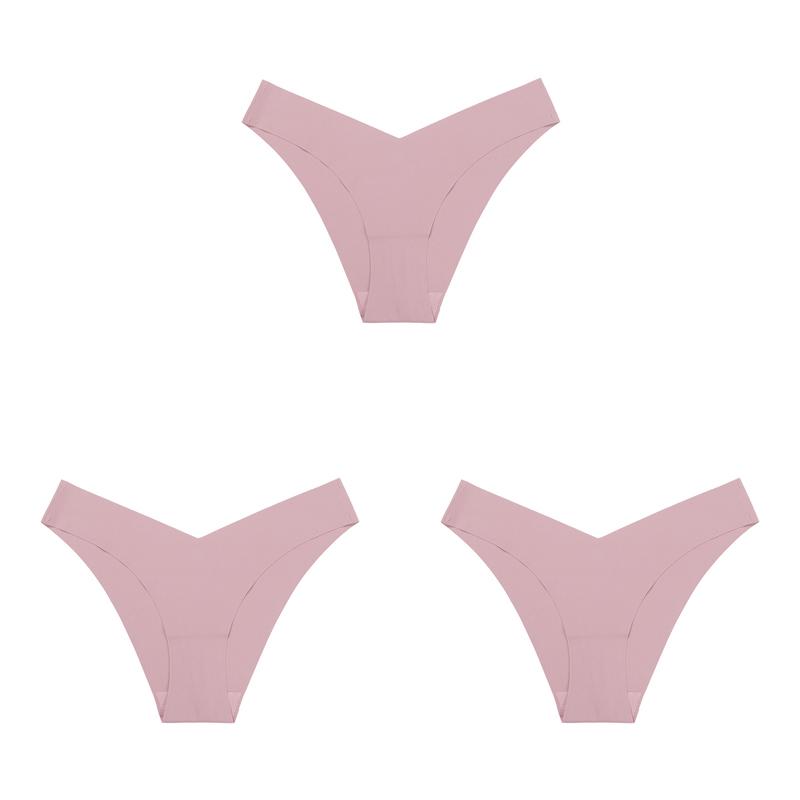 3 Teile/los Frauen Sexy Eis Seide Höschen Low-Rise Keine Spur Dessous Weibliche G String Multicolor Unterwäsche Multicolor Tanga Dessous