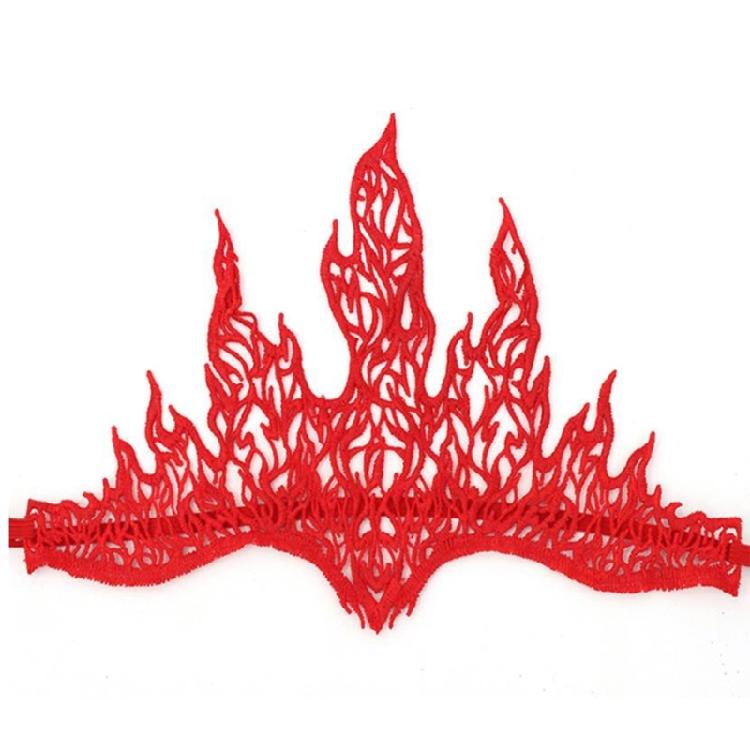 Carnivals Adult Teens Halloween Hairband Cosplay Lace Flame Shape Hair Decors