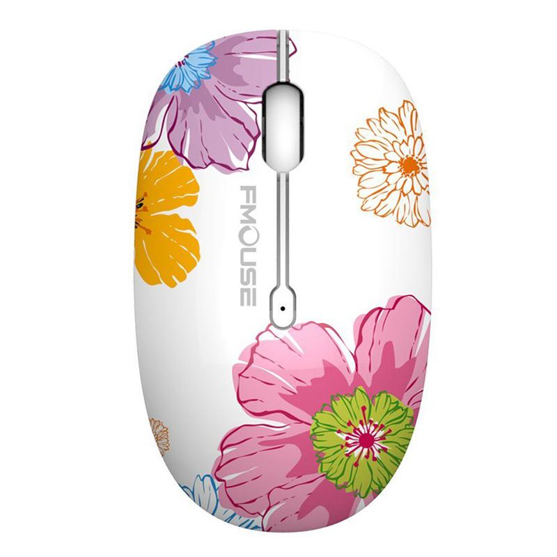 Original M101 Wireless Mouse 2.4G Cute Silent Optical Cartoon Computer Mice With USB Receiver 1600DPI for Laptop Gift