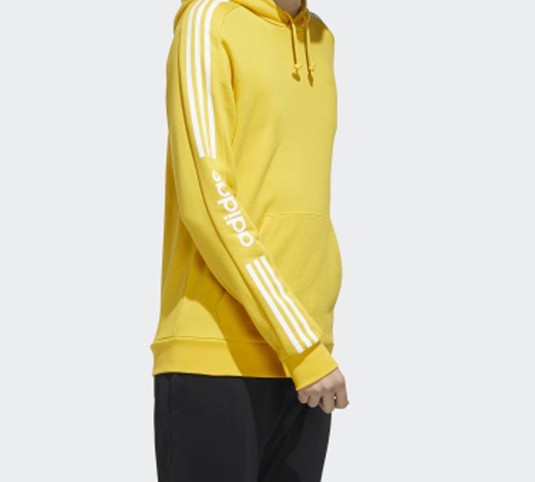 adidas Neo Sweatshirts Men's Yellow Hooded Moderate Regular