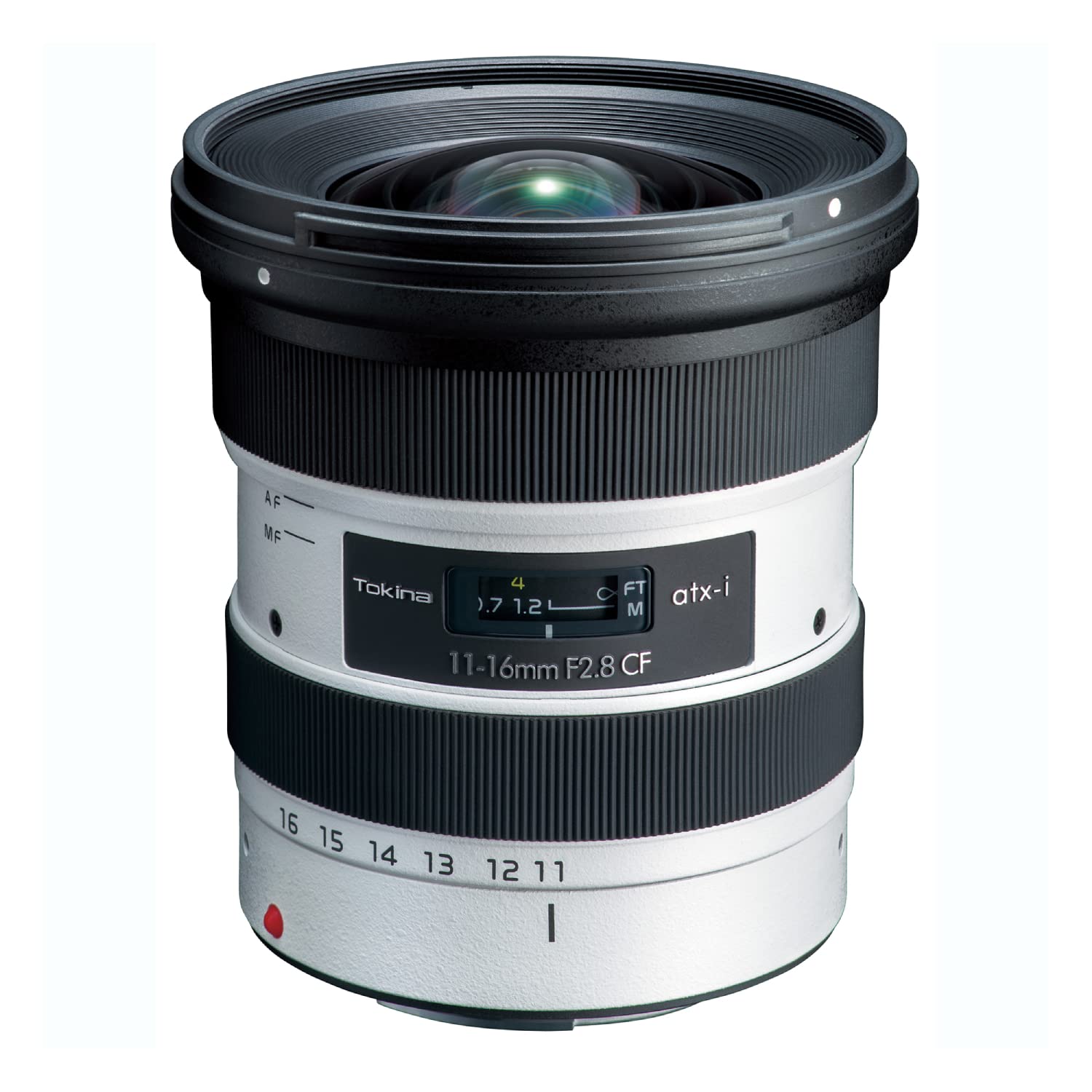 

Tokina WE CF CEF White Edition Zoom Lens for Canon 641293 ATX-i 11-16mm F2.8 Wide-Angle EF, APS-C Format, білий