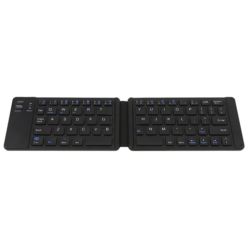 Convenient Folding Keyboard Compatibility Intelligent Matching Simple & Compact -lasting Battery Life Easy to Carry Black
