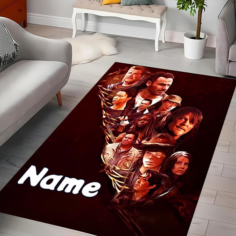 Custom Personalization The Walking Dead Area Rug - Perfect For Kitchen, Bathroom,Laundry Room Decor Large Size Available,Gift All Seasons