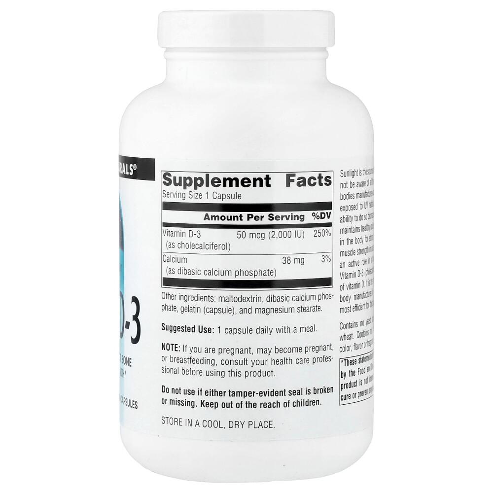 Source Naturals Vitamin D-3 2000 IU 400 Capsules