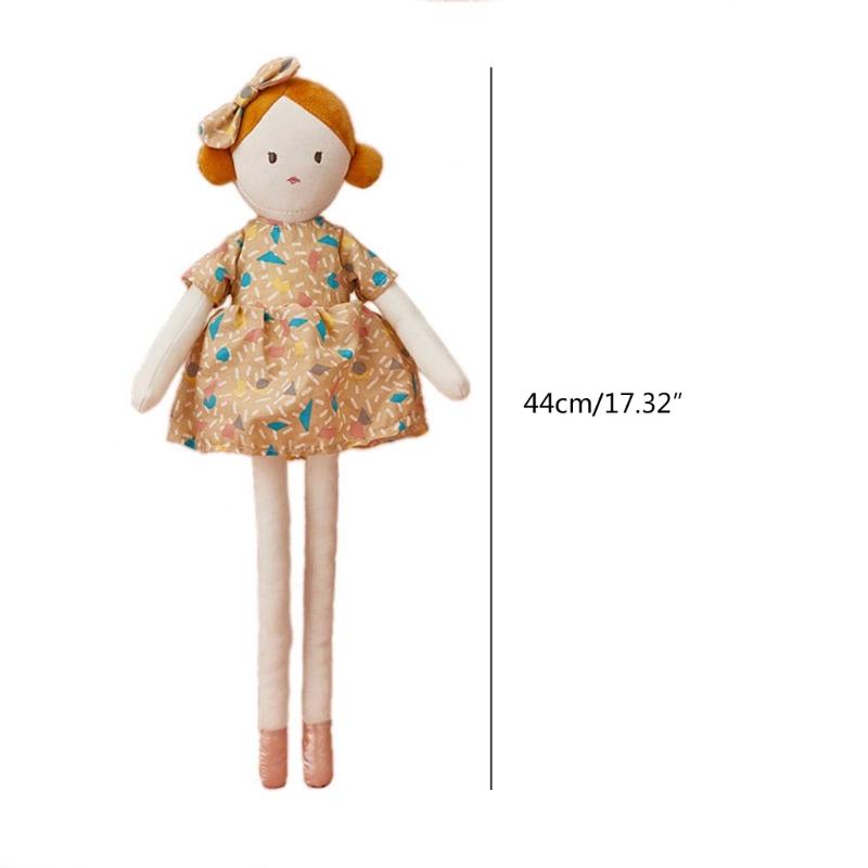 Soft Stuffed Plush Baby Girl Dolls with Floppy Arms and Legs Children Sleeping and Playing Toy Home Decoration Kids Gift