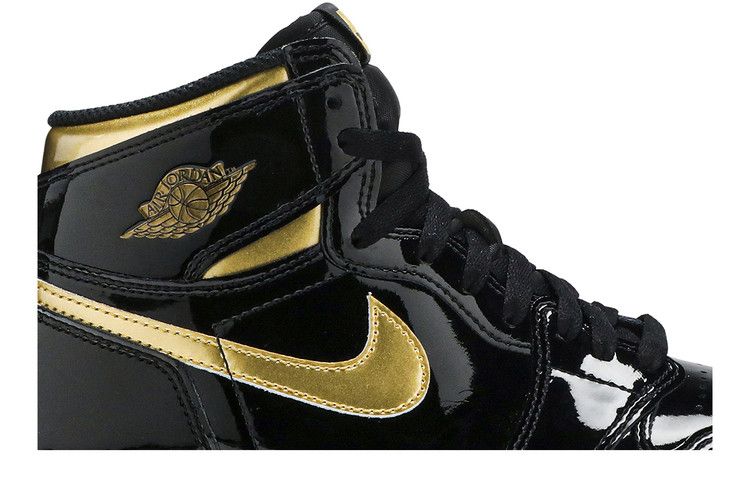 Kids' Sneakers Jordan 1 Retro High Black Metallic Gold (2020) (GS) Black/Black-Metallic Gold
