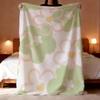 Flower Cute Throw Lightweight 240g Flannel Blanket Soft Skin-friendly for Summer Cooling