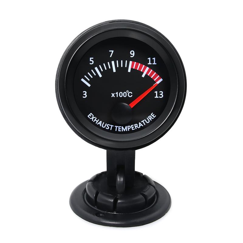 Universal 52mm 2" Car Auto Exhaust Gas Temp Gauge 300~1300 Celsius 12V Exhaust Gas Temp Gauge Ext Temp Meter EGT With Sensor