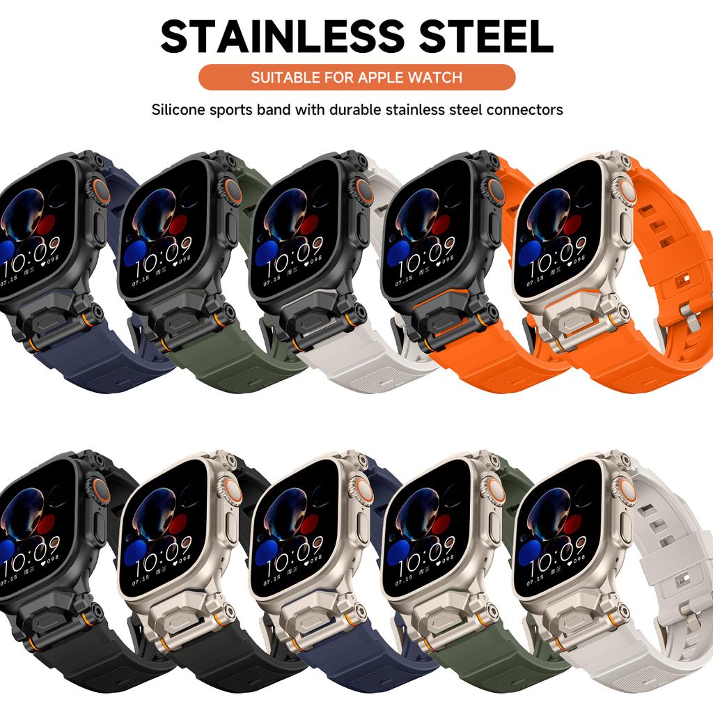 Soft Silicone Band for Apple Watch Series11 10 46mm 45mm 44mm 42mm Strap Sports Bracelet for IWatch Ultra 2 1 49mm 9 8 7 6 SE 5