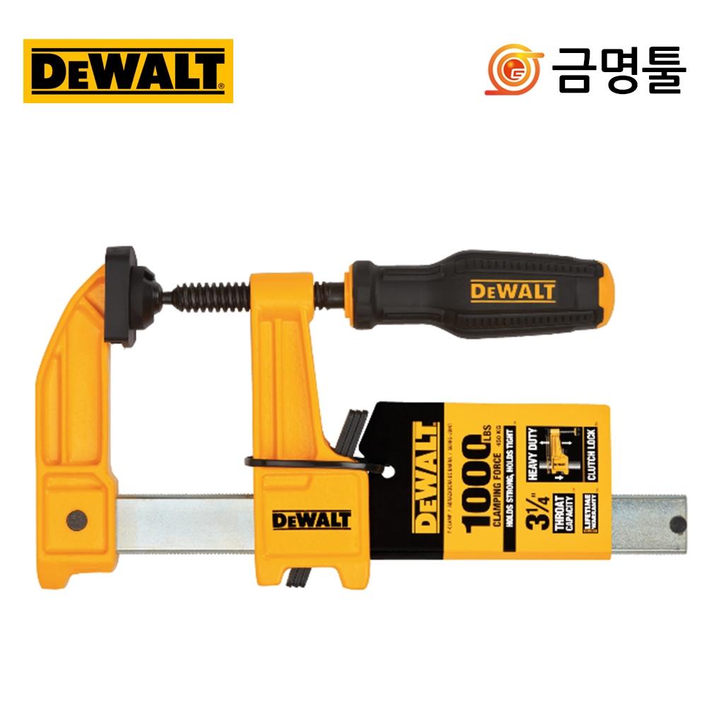 

Зажим DeWalt DWHT83265 HD, общая длина 12 дюймов, общая длина 300 мм, сила сжатия 450 кг, деревообрабатывающий зажим с тройным сцеплением