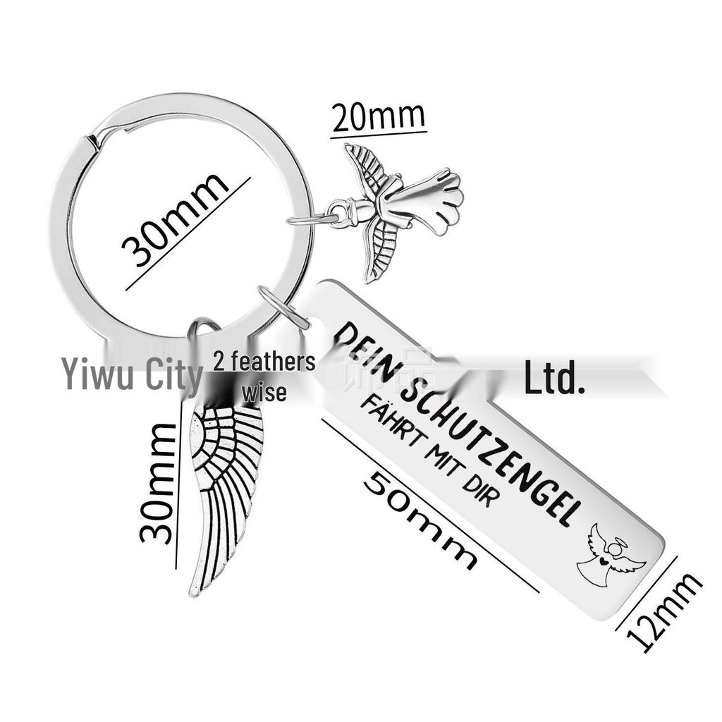 Angel Memorial Keychain: 'Those We Love Don't Go Away' Pendant