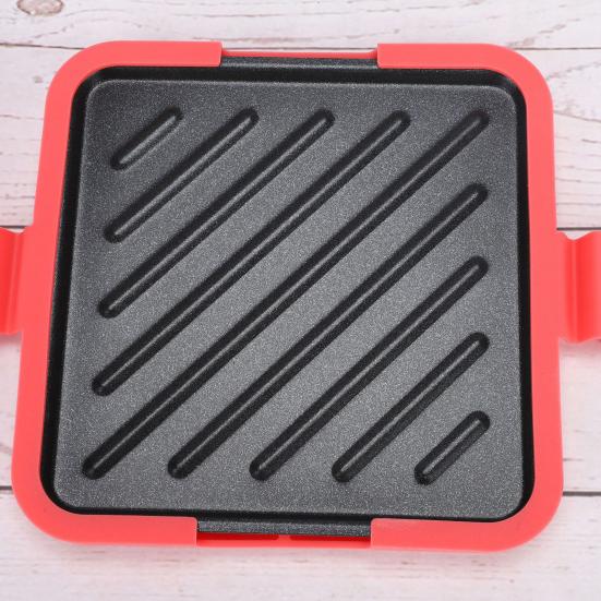 Microwave Toaster Sandwich Maker Baking Pan Non-Stick Dishwasher Safe Fast Even Cooking Sandwich Grill Pan for Home Office Breakfast