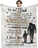 Perfect Gifts to Dad Blankets for Father's day Mother's Day Anniversary Birthday for Mom Son Daughter Grandpa Grandma Aunt Throw