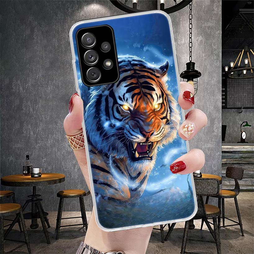 Ferocious Tiger Animal Soft Phone Case For Samsung Galaxy S22 S23 S24 S25 Edge S26 Ultra S20 FE S21 Plus + Fundas Coque Galaxy S