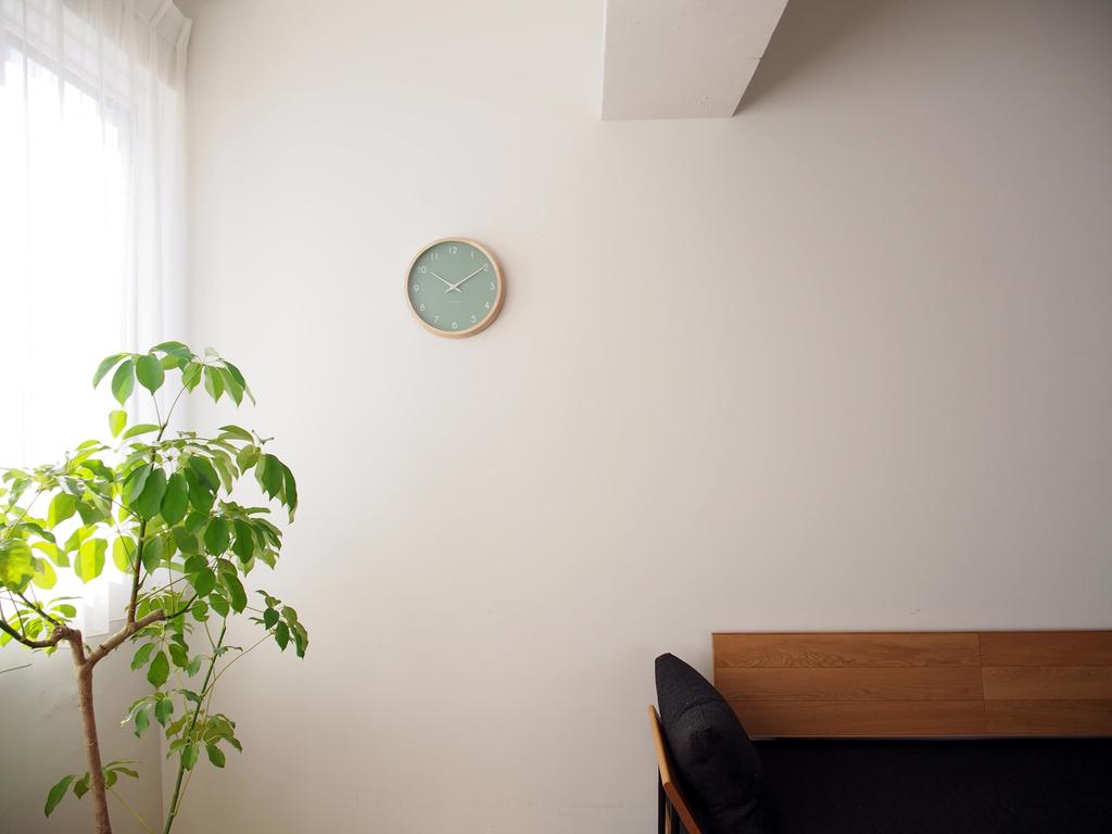 Lemnos Analog Wall Clock Campagne Couleur Green GN Lemnos PC24-03