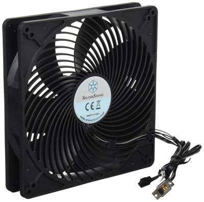 SilverStone AP Series PWM Compatible 180mm Case Fan, High Airflow, Low Noise, Black, SST-AP181 [Official Japanese Distributor]