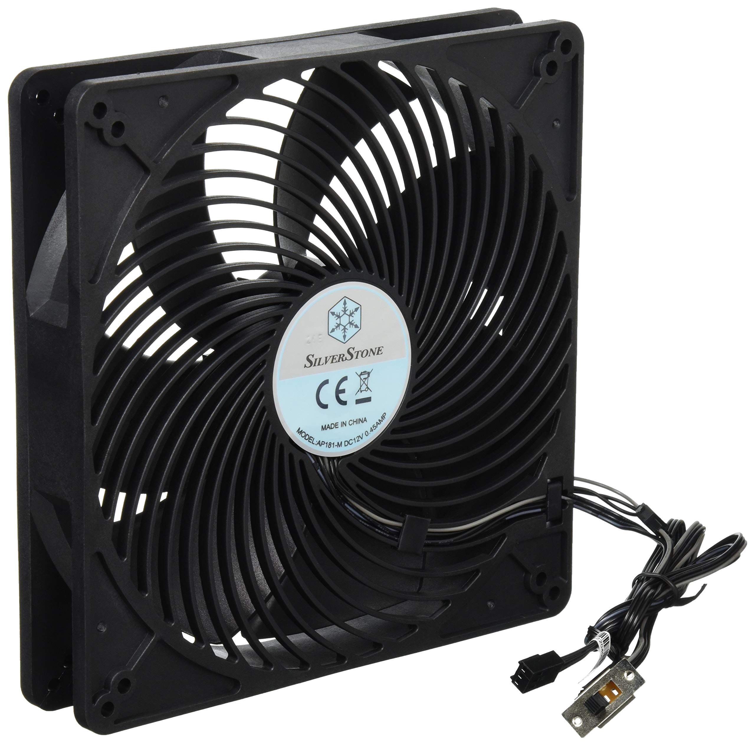

Silver Stone SilverStone AP Series PWM Compatible 180mm Case Fan High Airflow Low Noise Black SST-AP181 [Official Japanese Distributor]