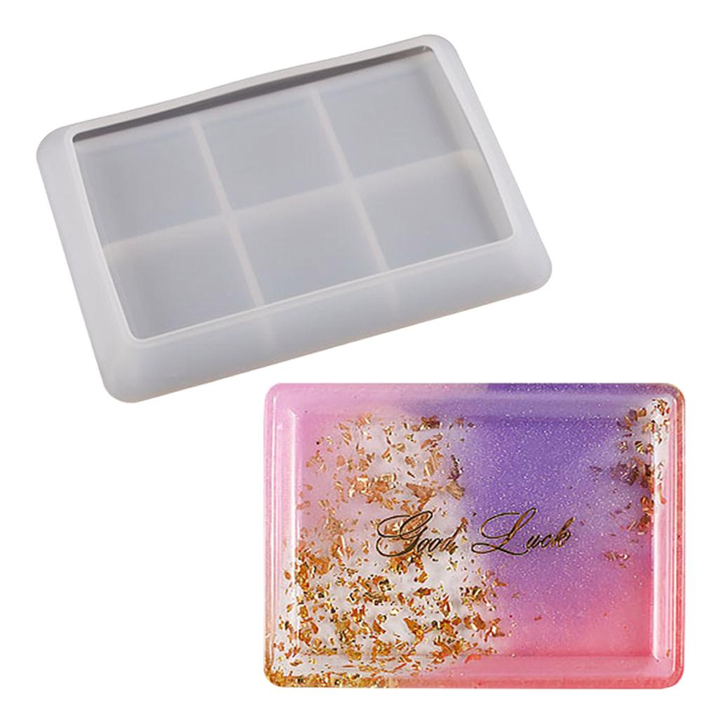 Cup Tray Mould DIY Coaster Moulds for DIY Epoxy Resin Casting Craft Decorations