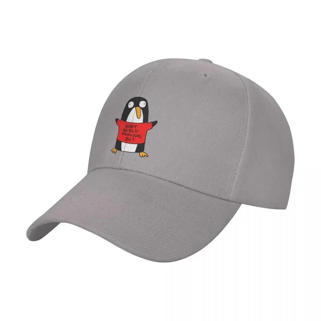 What Would Penguins Do? Baseball Cap Hood Luxury Cap Women Beach Fashion Men's