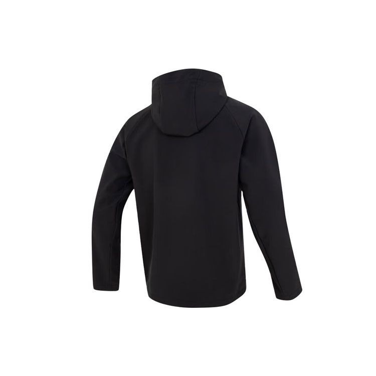 Adidas Striped Logo Print Outdoor Casual Sports Training Jacket Men Jacket Black JE3555