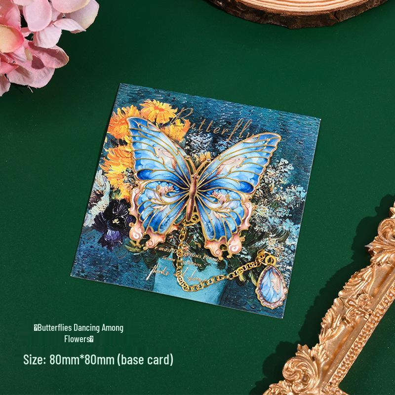 Retro Butterfly Metal Bookmark - Exquisite Chinese-Style Gift for Teachers