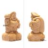 Daikokuten Holz Hinoki Zypresse Eingangsbereich Gebracht Gutes Wohlhabend Reichlich und Wohlhabende Nachkommen H x 10cm B x 7cm Daikoku-sama Figur, Schnitzerei,